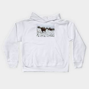 Scottish Highland Cattle Cows 2124 Kids Hoodie